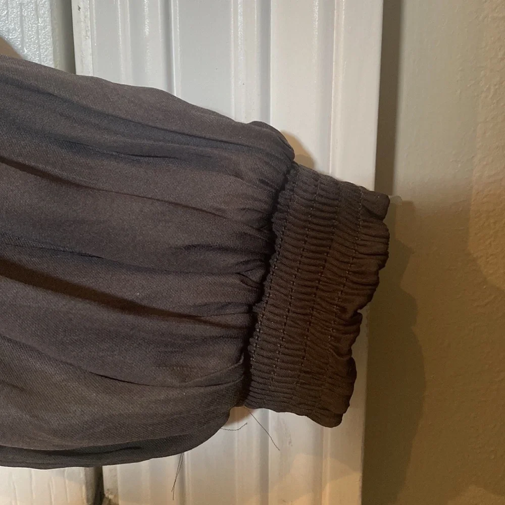 Mustard seed  charcoal  gray size S long sleeve top NWT